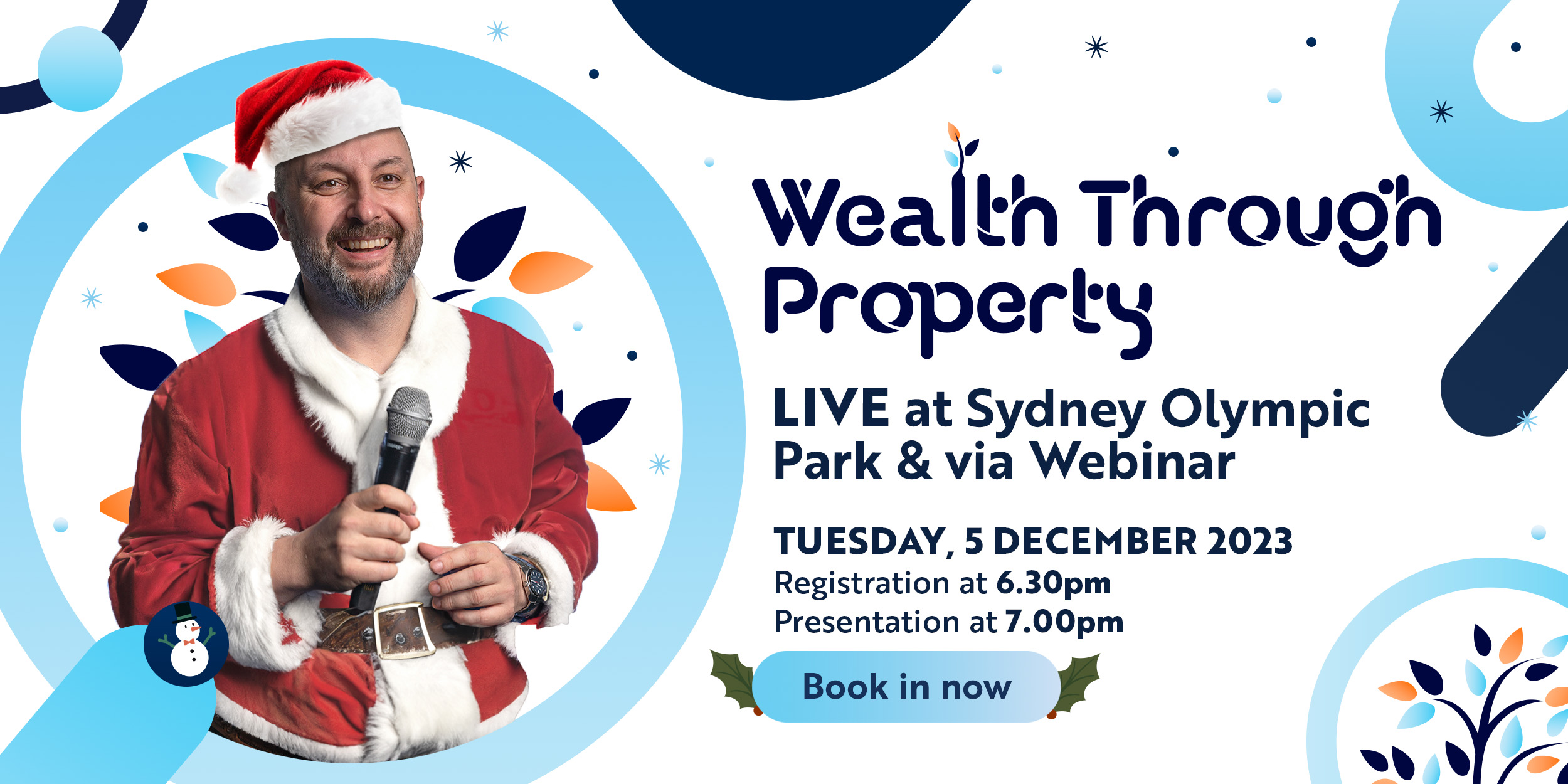 Wealth Through Property - Live In Sydney Olympic Park And Via Webinar (christmas Edition)
